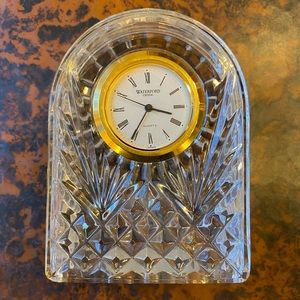 Waterford Gold-Rimmed Small Dome Clock